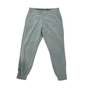 PRIMO Golf Pants Slate Gray Mens Jogger Stretch Zip Ankle 32 Short